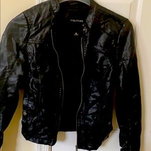 Maurices Black Leather Jacket